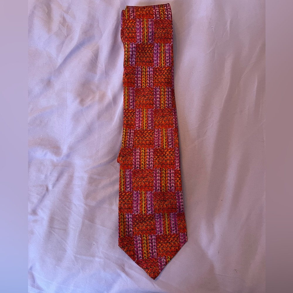 100% silk missoni tie made in spain